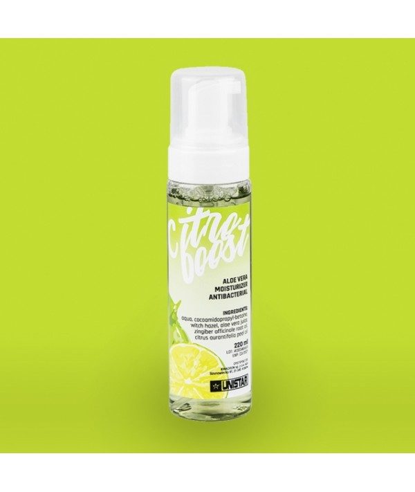 unistar citro boost foam soap 220ml prodaktattoosupply