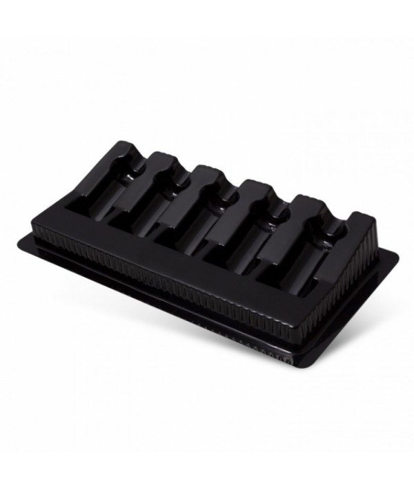 box of 50 pcs cartridge trays black