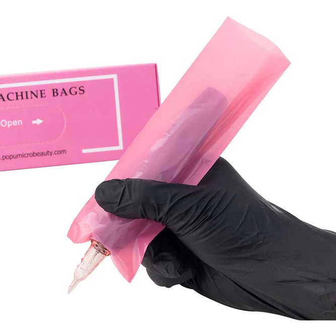 Pen Type Machine Cover Bag pink prodaktattoosupply 1