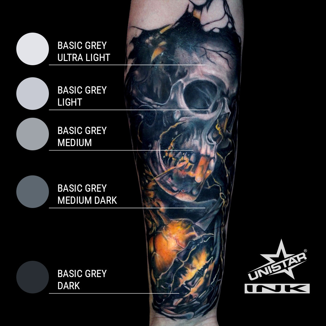 UNISTAR INK BASIC GRAY MEDIUM DARK prodaktattoosupply7 UNISTAR INK BASIC GRAY MEDIUM DARK prodaktattoosupply7