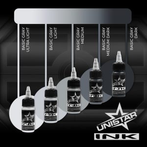 UNISTAR INK BASIC GRAY MEDIUM prodaktattoosupply5