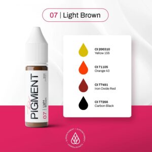 the pigment –07 Light Brown pmu prodaktattoosupply3